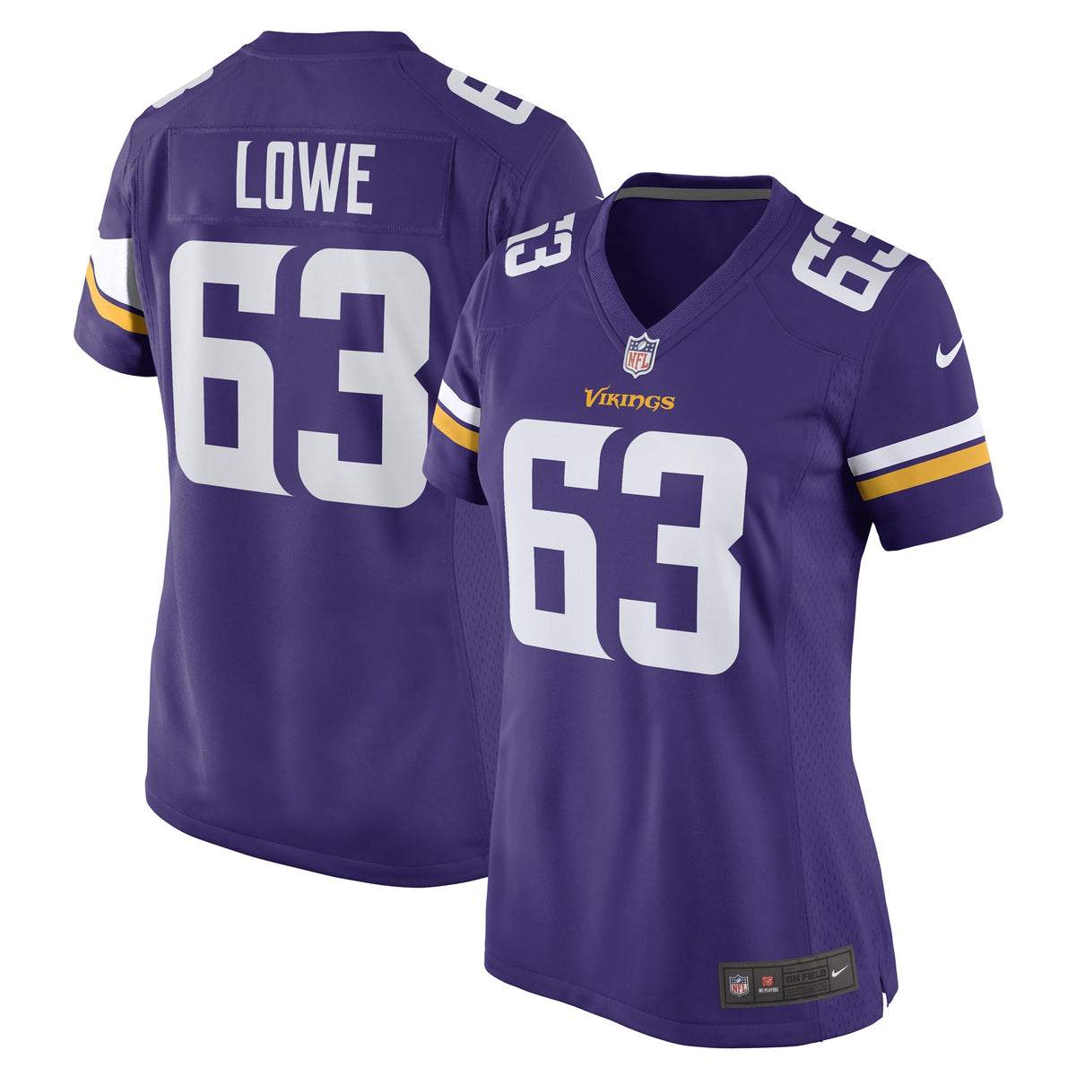 Vederian Lowe Minnesota Vikings Nike Women s Game Player Jersey   Purple