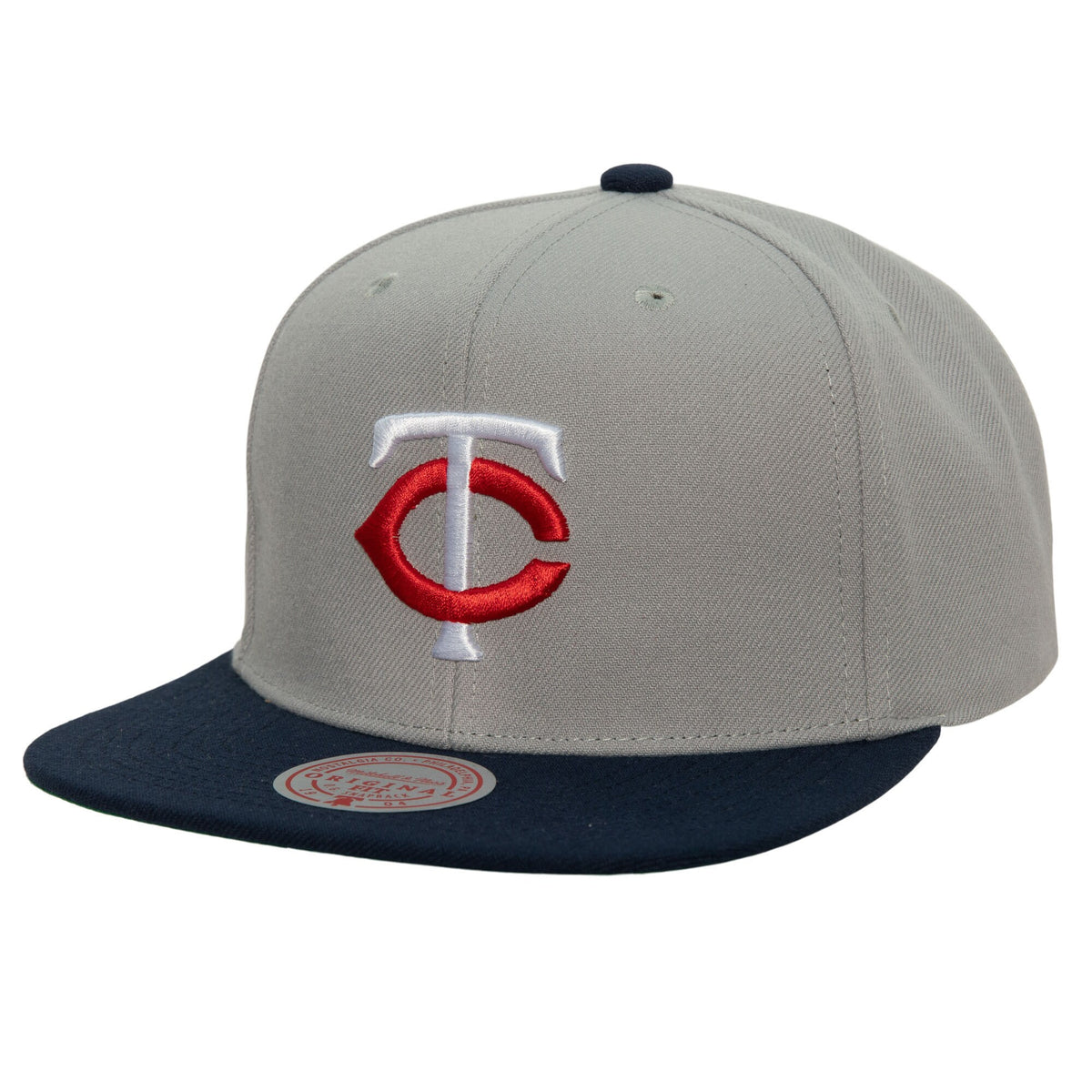 Minnesota Twins Mitchell & Ness Cooperstown Collection Away Snapback Hat - Gray