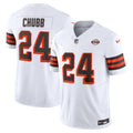 Nick Chubb Cleveland Browns Nike Vapor F.U.S.E. Limited Jersey   White
