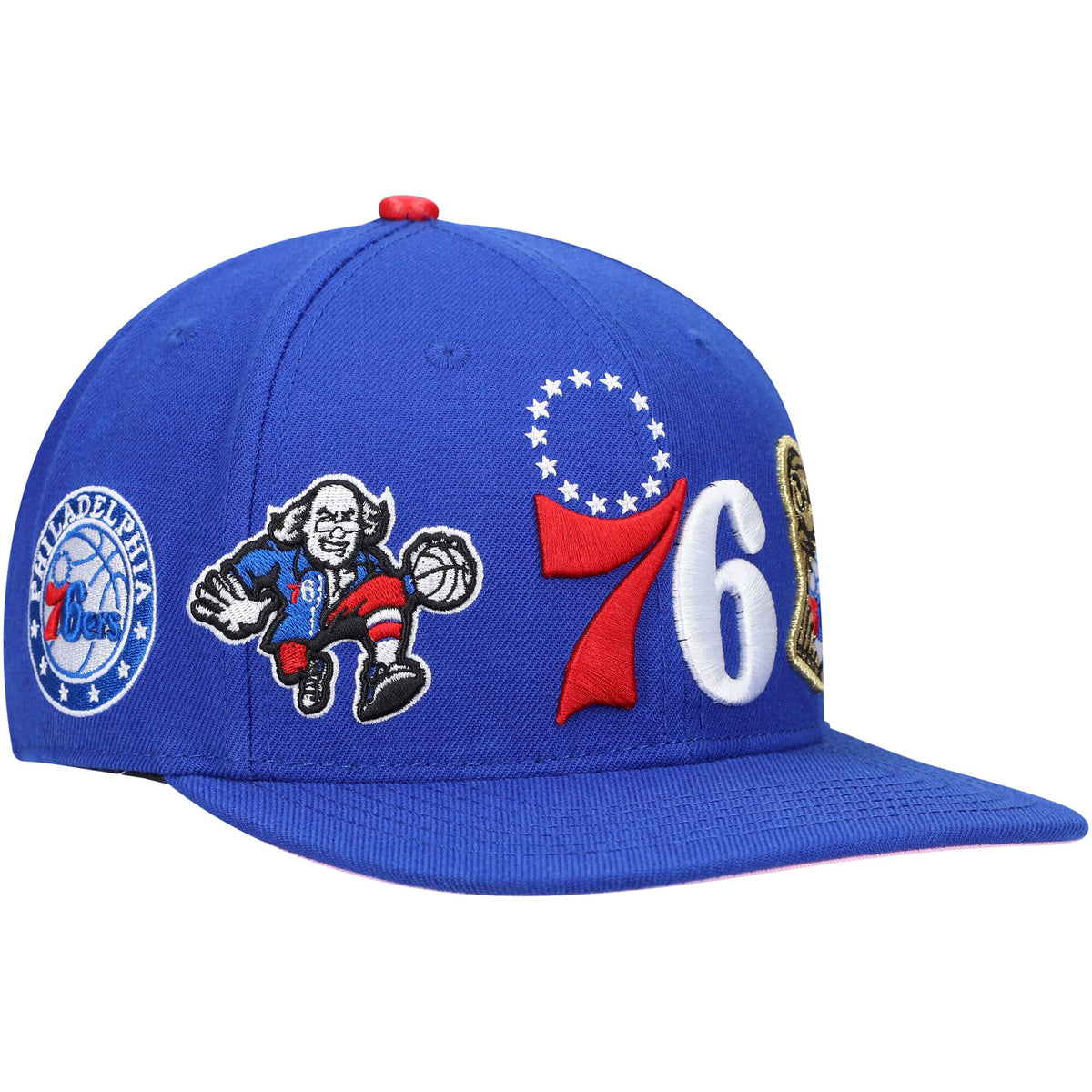 Philadelphia 76ers Pro Standard Double Logo Snapback Hat - Royal