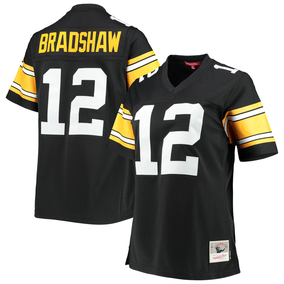 Terry Bradshaw Pittsburgh Steelers Mitchell   Ness Women s Legacy Replica Player Jersey   Black