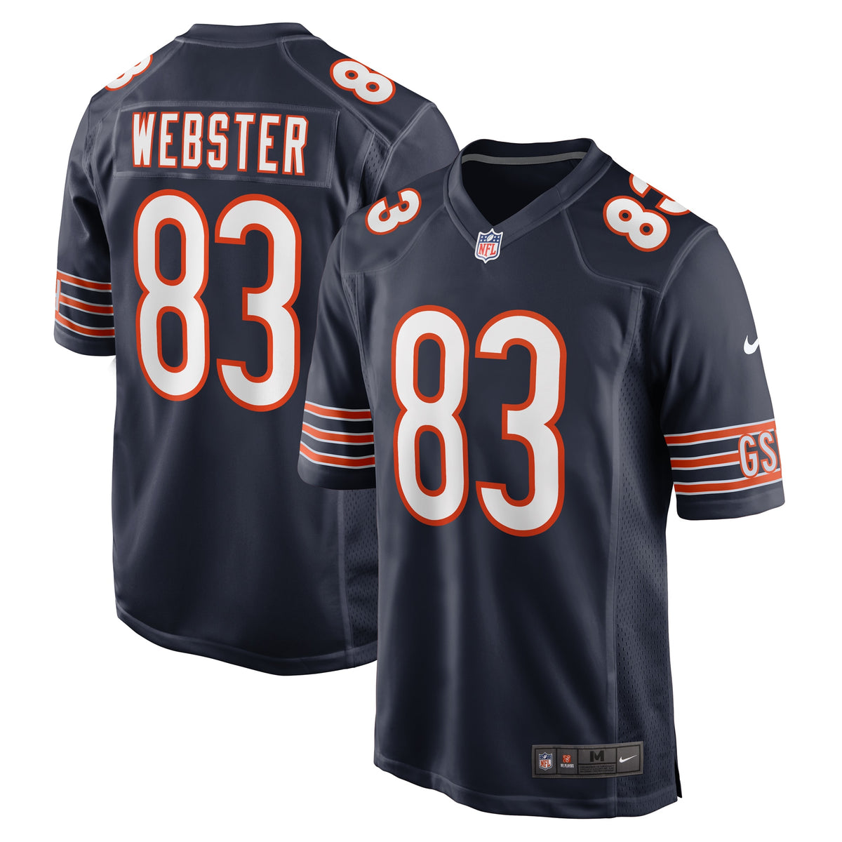 Nsimba Webster Chicago Bears Nike Team Game Jersey    Navy