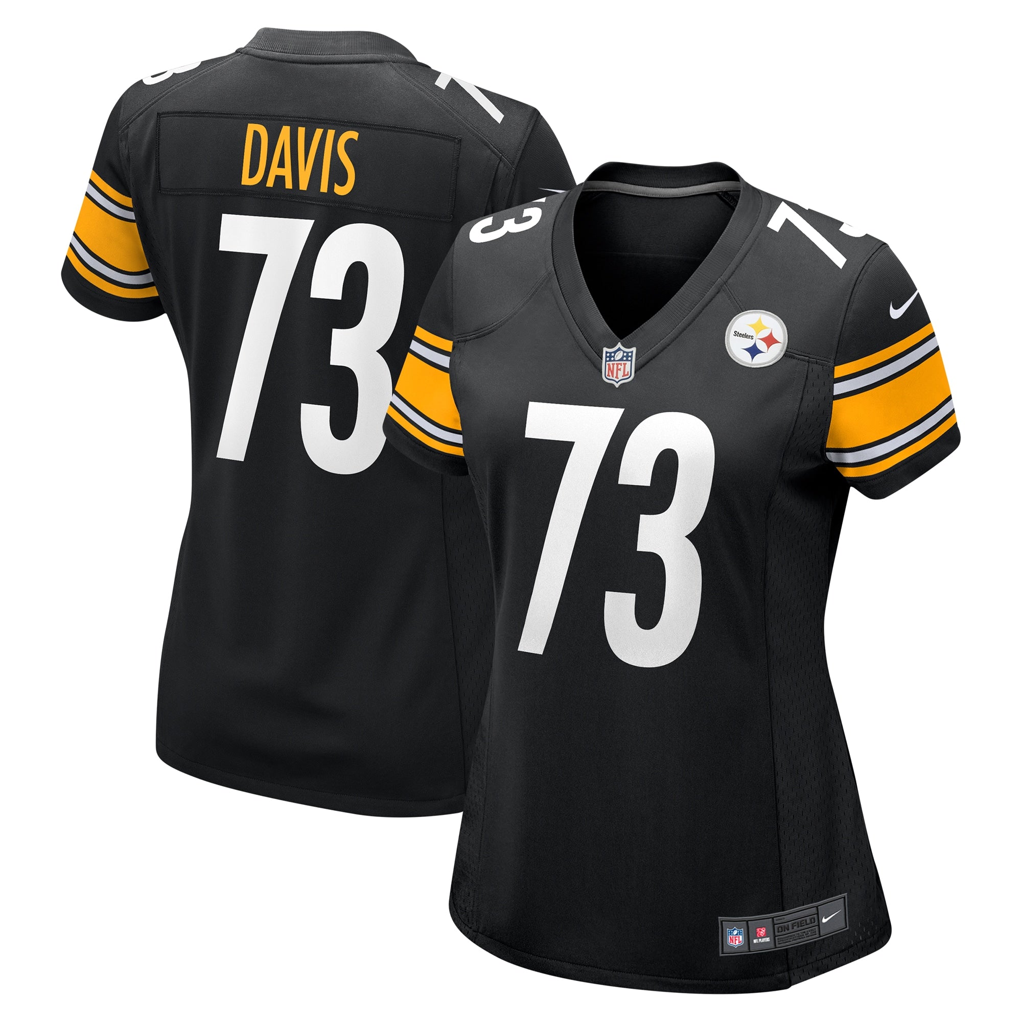 Carlos Davis Pittsburgh Steelers Nike Women s Game Jersey   Black