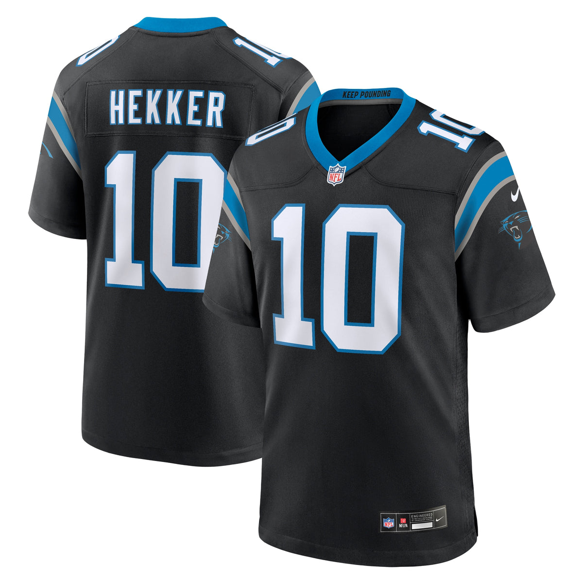 Johnny Hekker Carolina Panthers Nike Team Game Jersey   Black