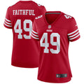 Women s Nike Faithful 49 Scarlet San Francisco 49ers Player Game Jersey