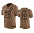 Men s Cincinnati Bengals Joe Mixon 2023 Brown Salute To Service Limited Stitched Jersey