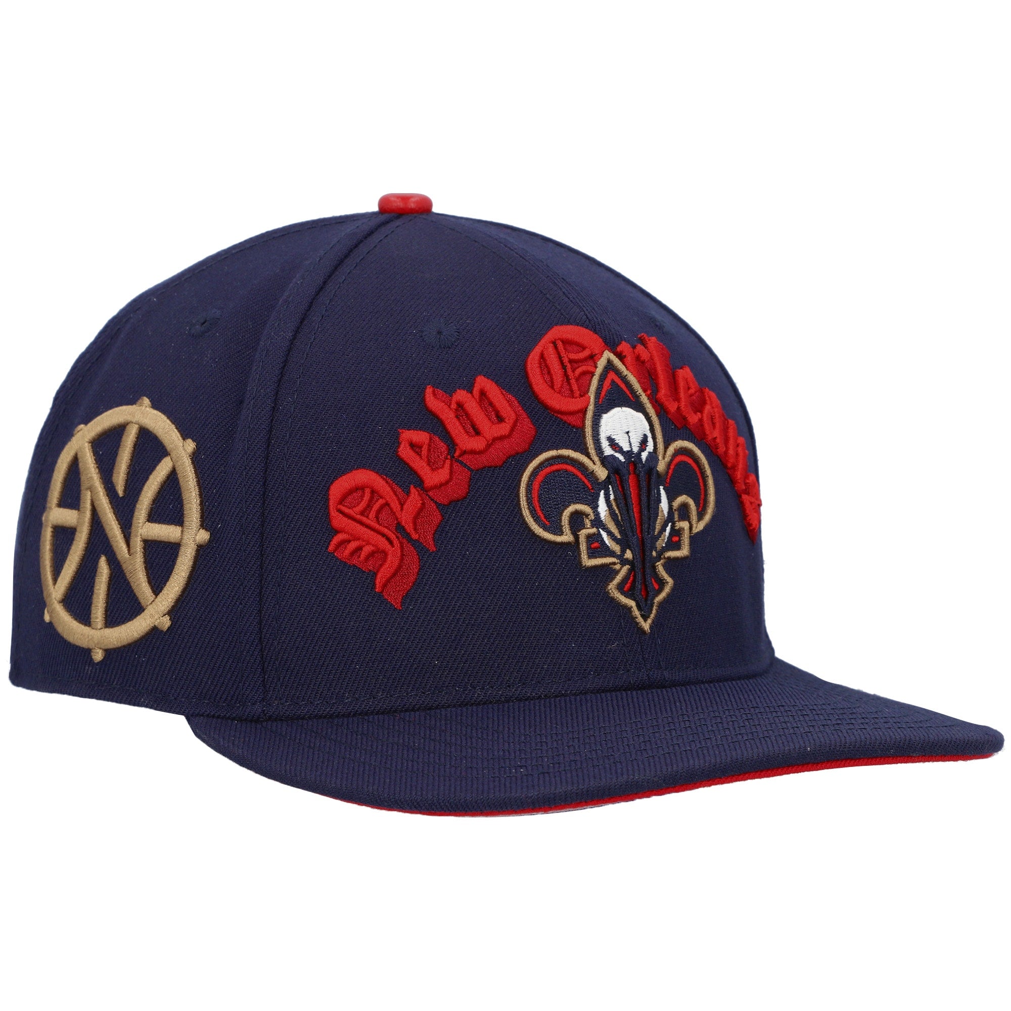 New Orleans Pelicans Pro Standard Old English Snapback Hat - Navy