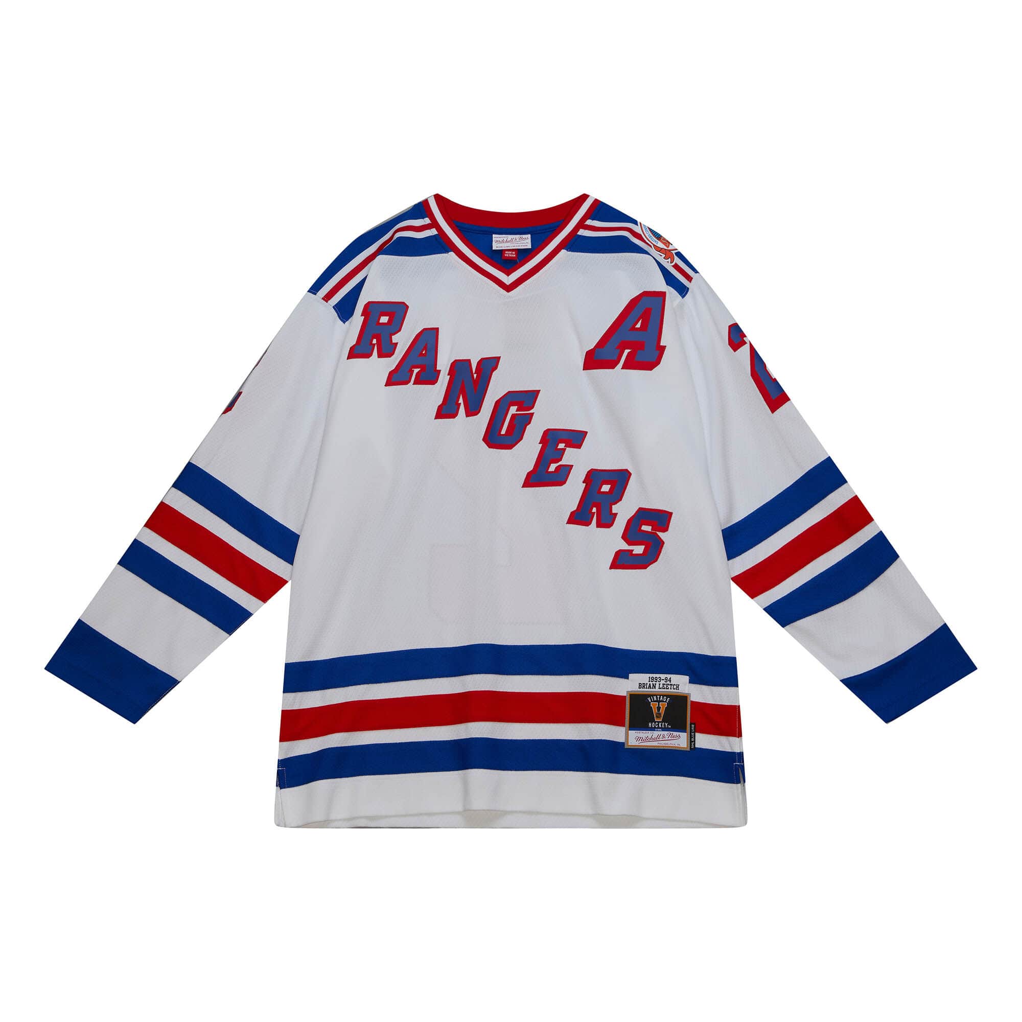Blue Line Brian Leetch New York Rangers 1993 Jersey