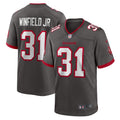 Men s Nike Antoine Winfield Jr. Pewter Tampa Bay Buccaneers Game Jersey