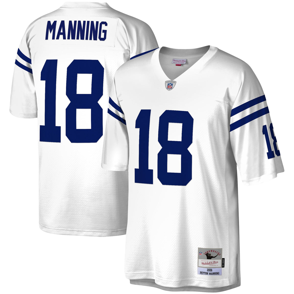 Peyton Manning Indianapolis Colts Mitchell   Ness Legacy Replica Jersey   White