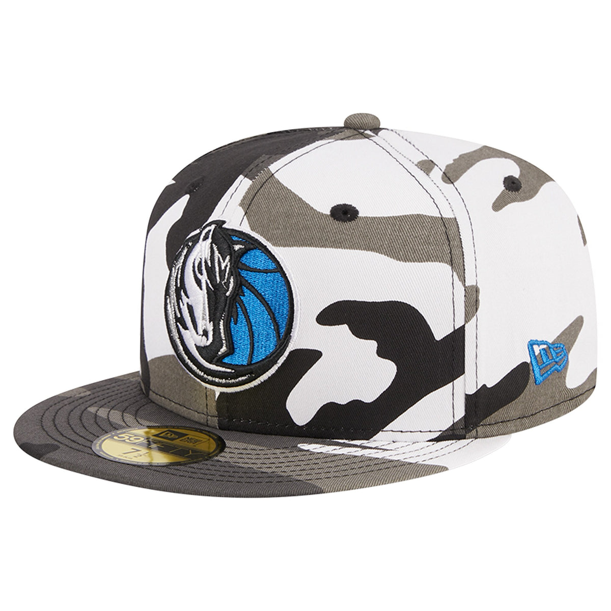 Dallas Mavericks New Era Snow Camo 59FIFTY Fitted Hat