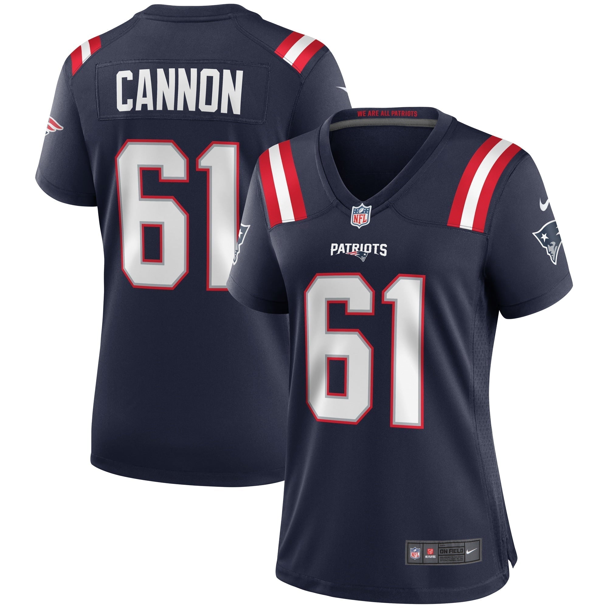 Women s Nike Marcus Cannon Navy New England Patriots Game Jersey