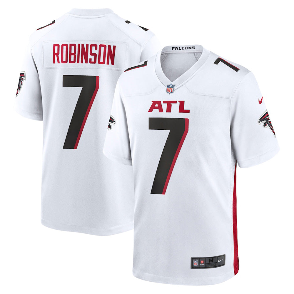 Youth Atlanta Falcons Bijan Robinson Game Jersey   White