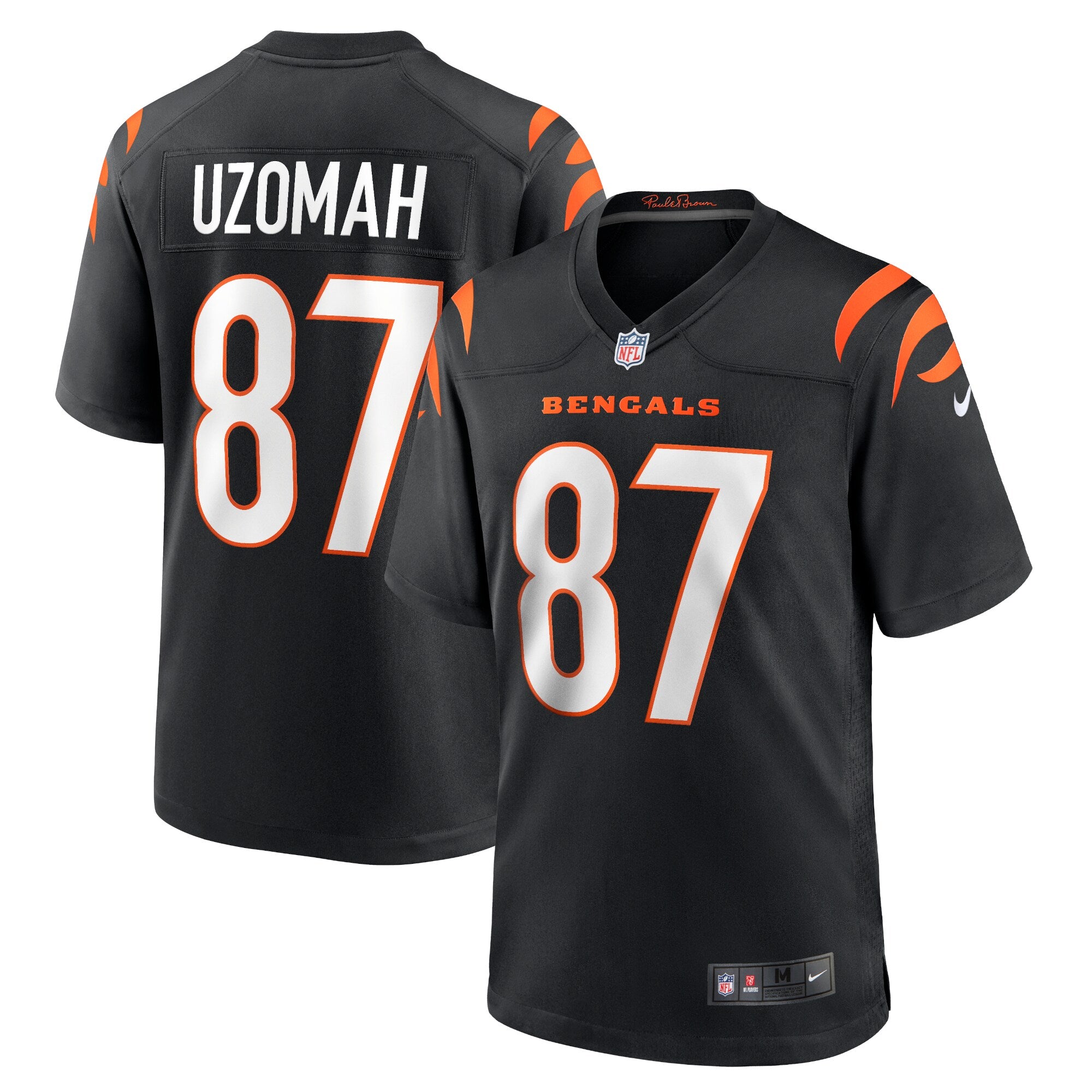 C.J. Uzomah Cincinnati Bengals Nike Game Jersey   Black