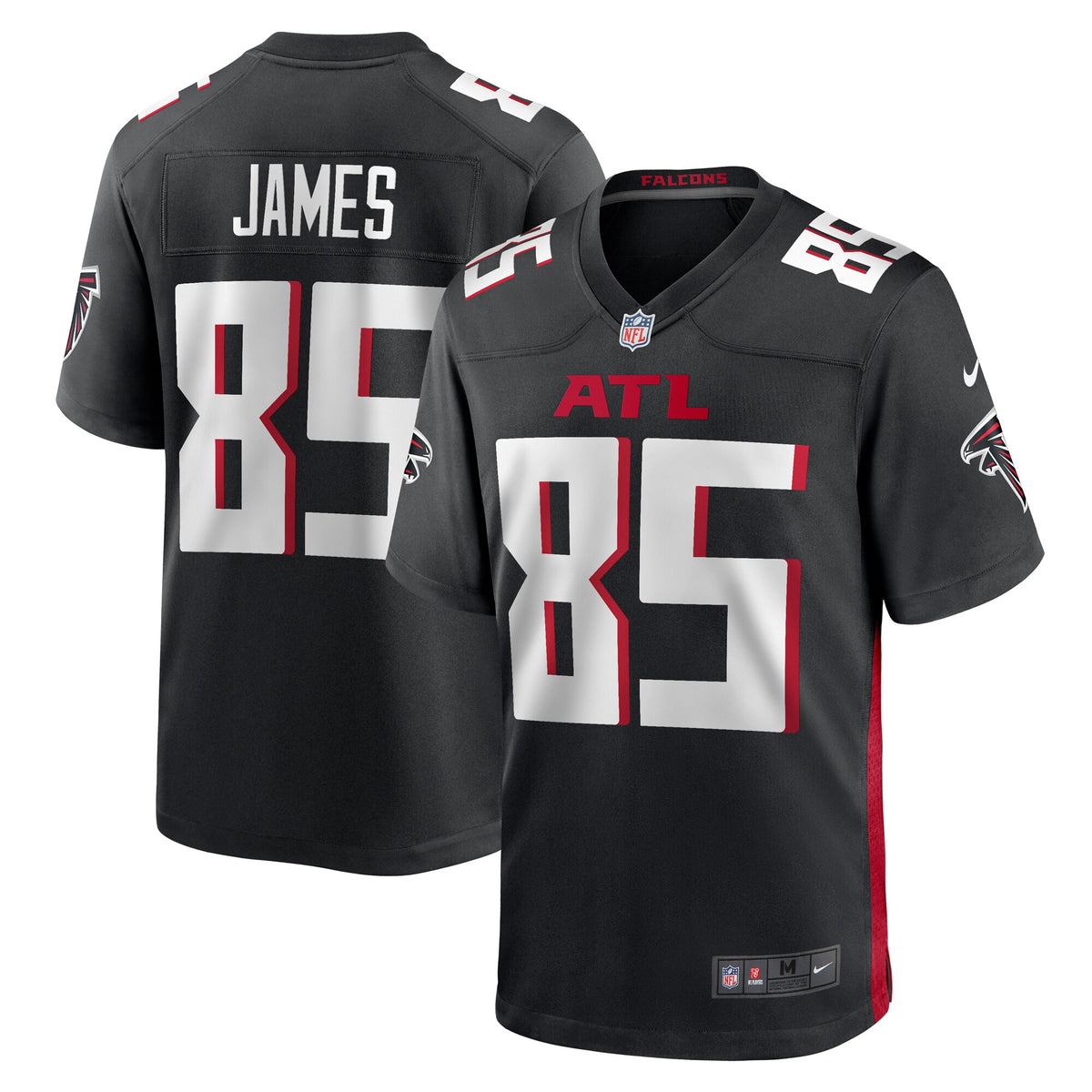 Tyshaun James Atlanta Falcons Nike Player Game Jersey   Black