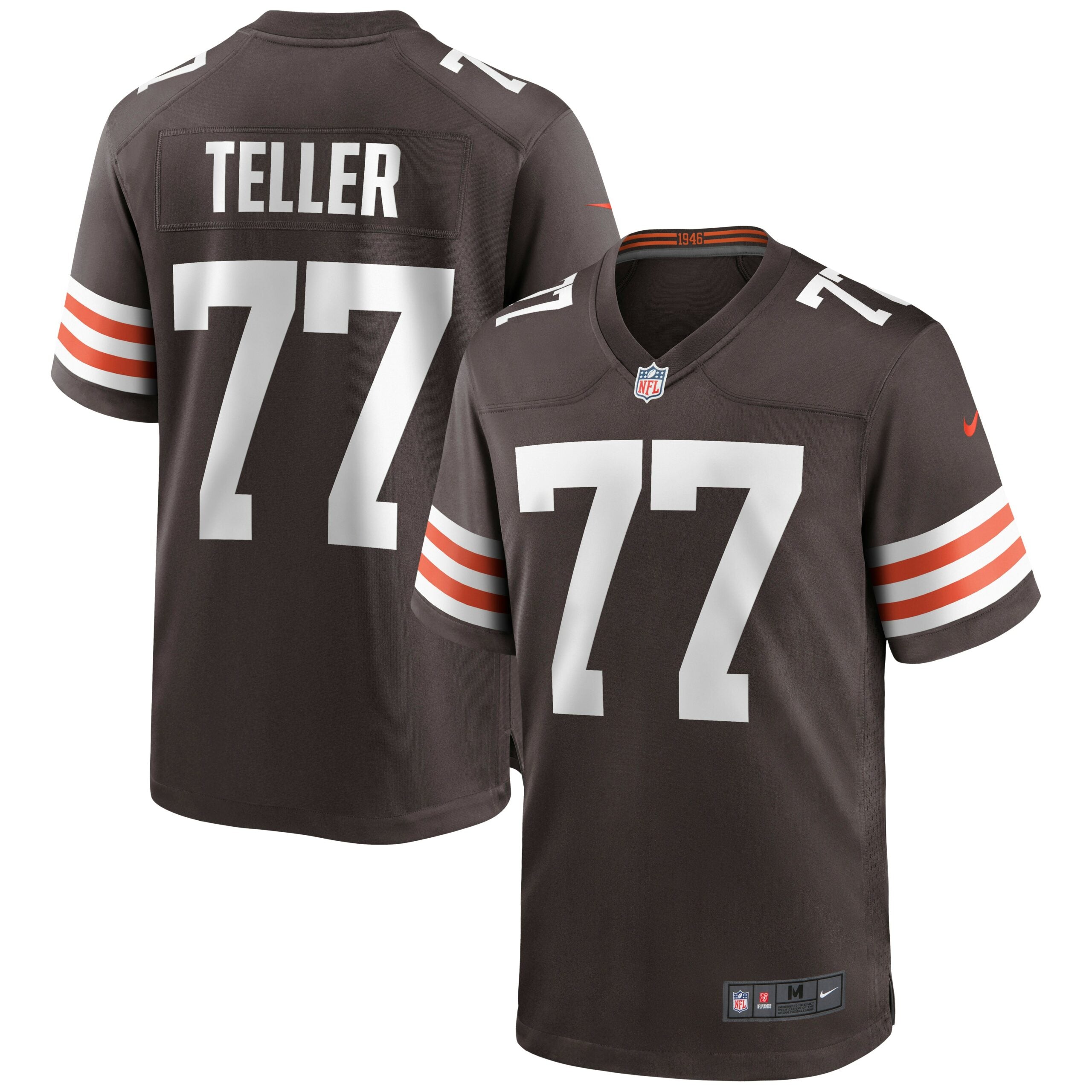 Wyatt Teller Cleveland Browns Nike Game Jersey   Brown