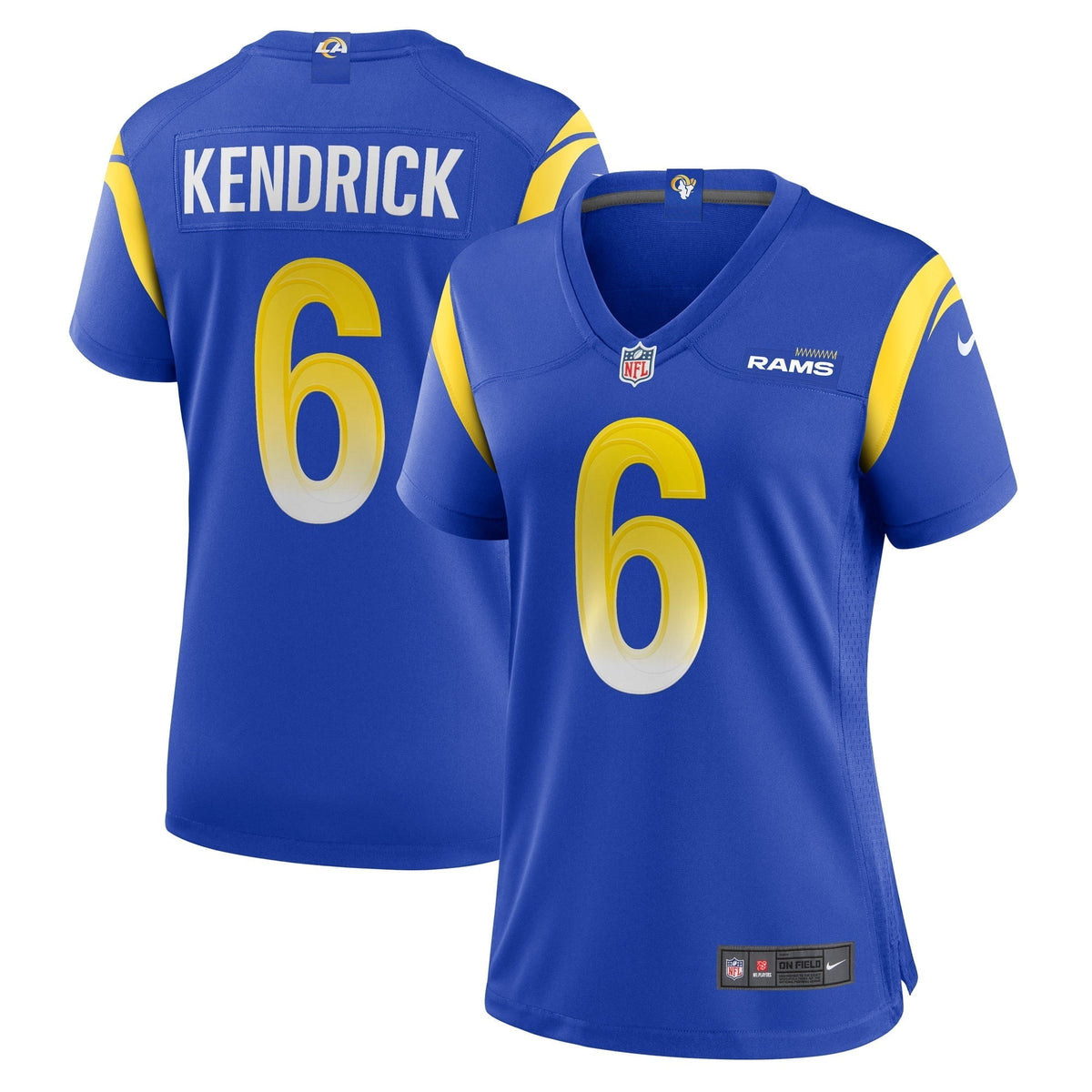 Women s Nike Derion Kendrick Royal Los Angeles Rams Game Player Jersey