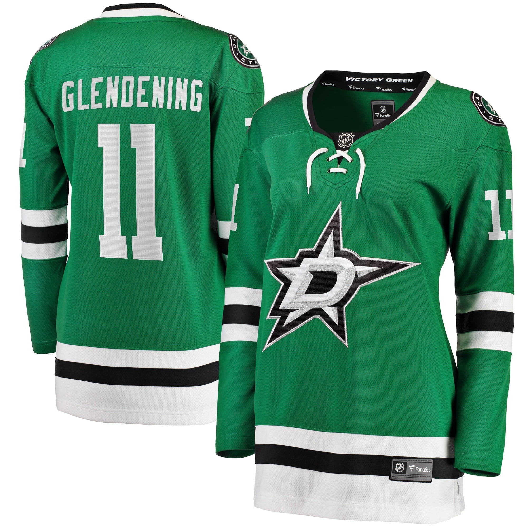 Women's Fanatics Branded Luke Glendening Kelly Green Dallas Stars Home Breakaway Player Jersey