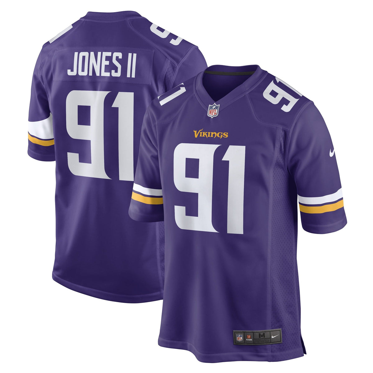 Men s Nike Patrick Jones II Purple Minnesota Vikings Team Game Player Jersey