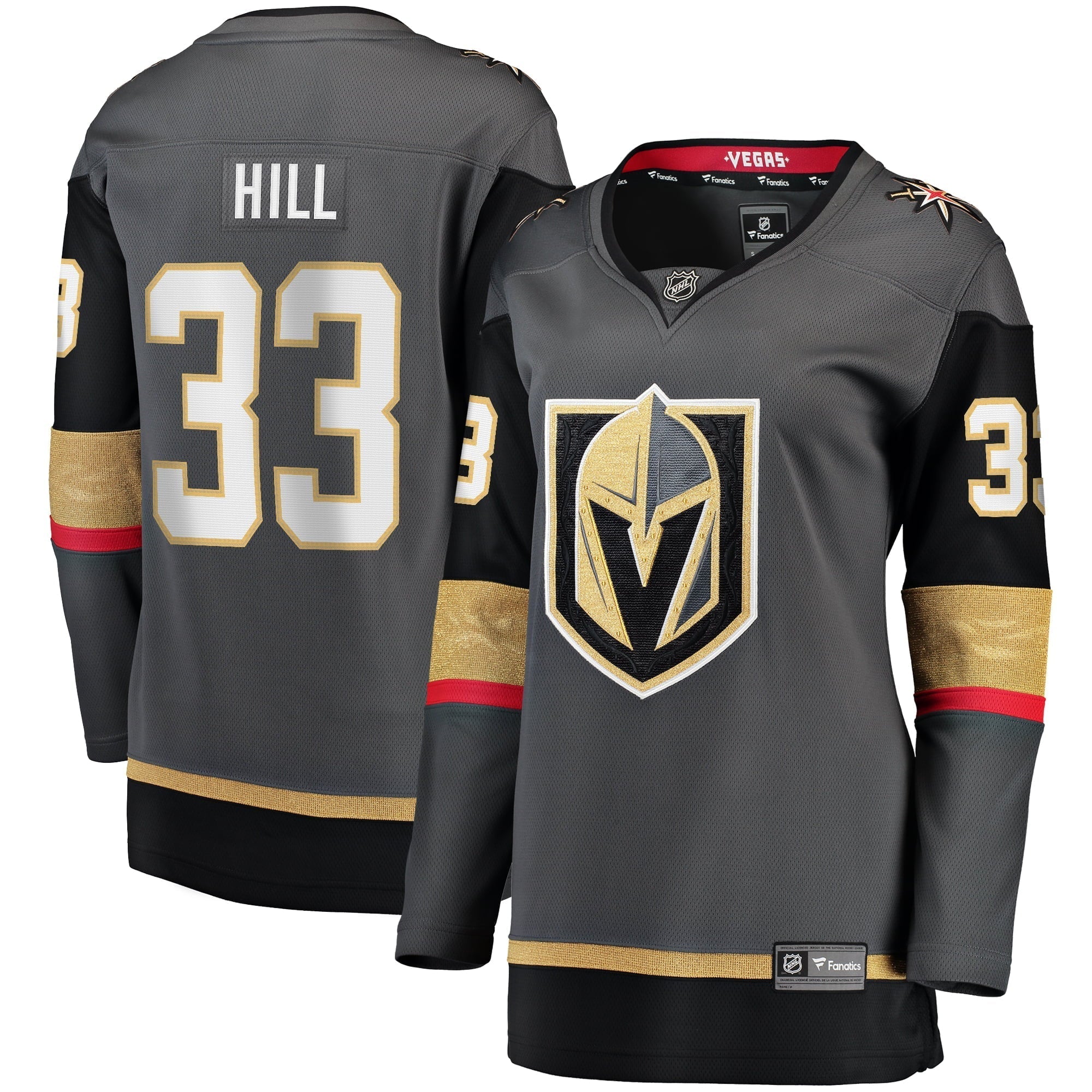 Women's Fanatics Branded Adin Hill Gray Vegas Golden Knights Alternate Breakaway Jersey