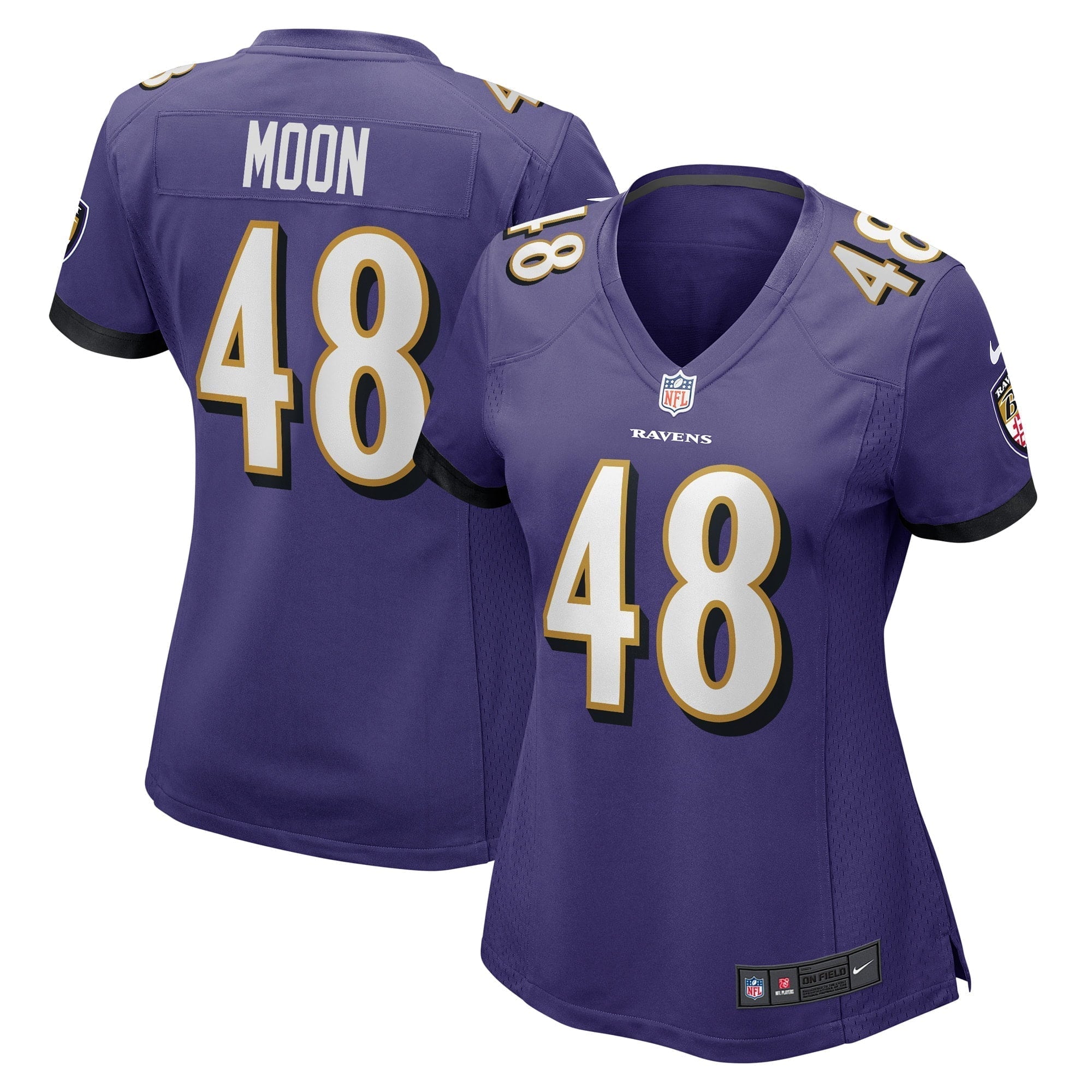 Women s Nike Jeremiah Moon Purple Baltimore Ravens Game Player Jersey