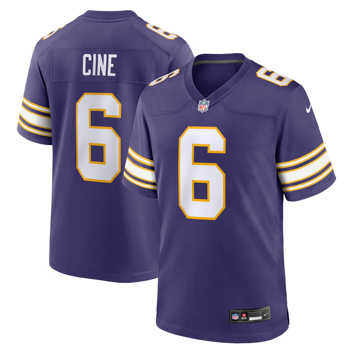 Lewis Cine Minnesota Vikings Nike Classic Player Game Jersey   Purple