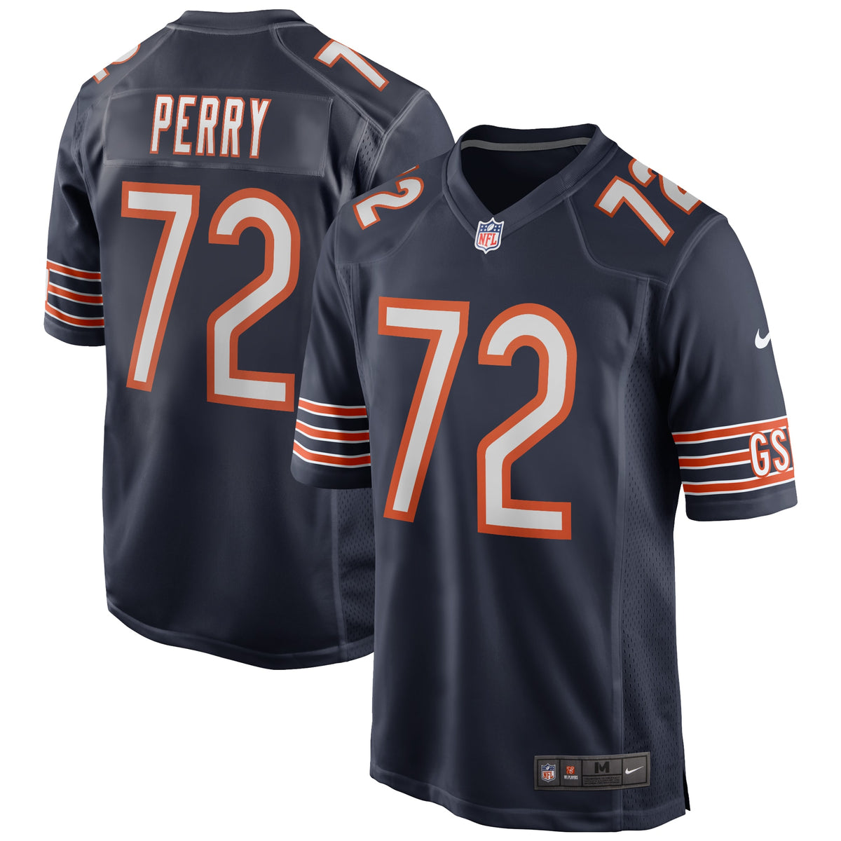 William Perry Chicago Bears Nike Game Retired Player Jersey   Navy