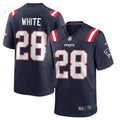 Men s Nike James White Navy New England Patriots Game Player Jersey