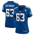 Jeff Saturday Indianapolis Colts Nike Women s Indiana Nights Alternate Game Jersey   Royal