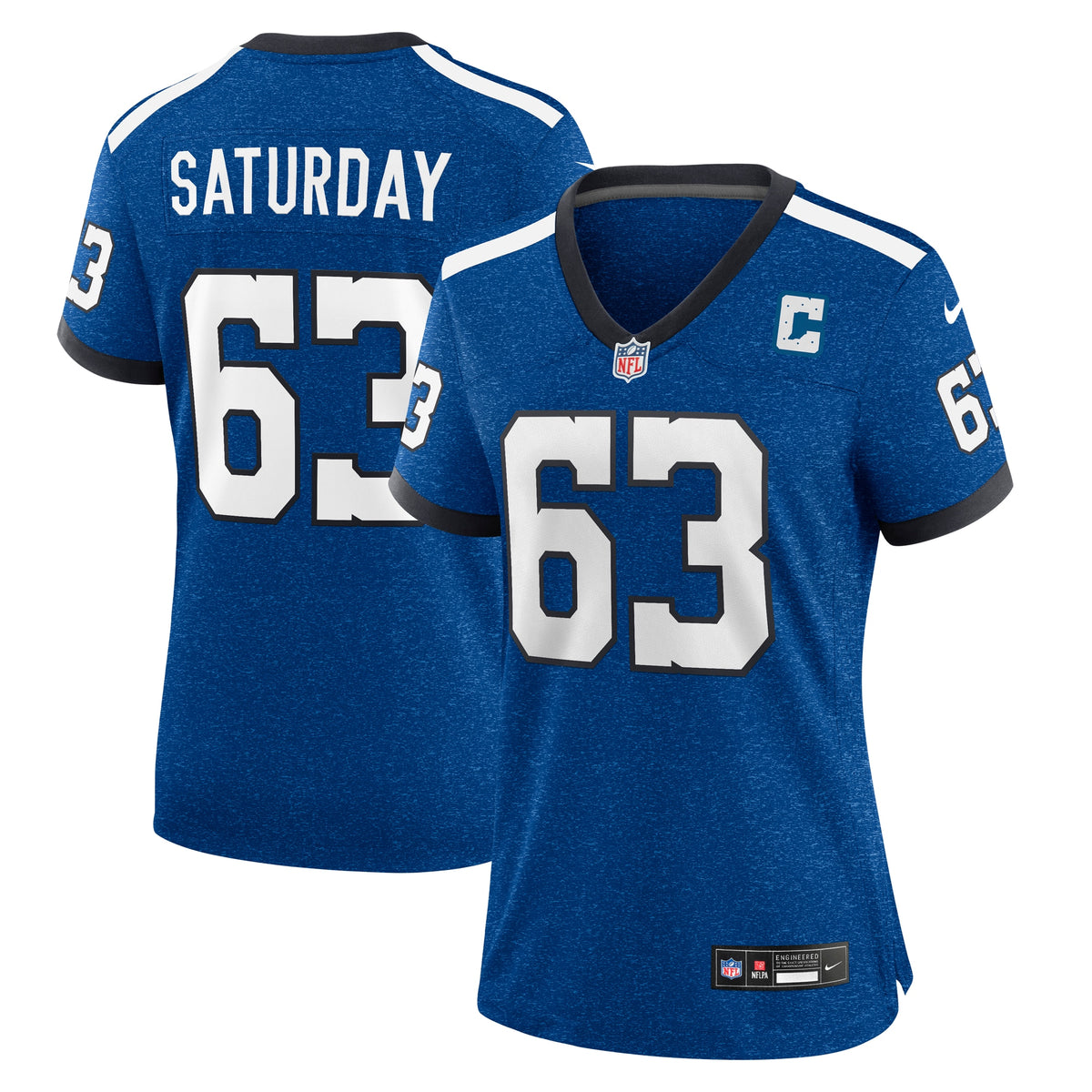 Jeff Saturday Indianapolis Colts Nike Women s Indiana Nights Alternate Game Jersey   Royal