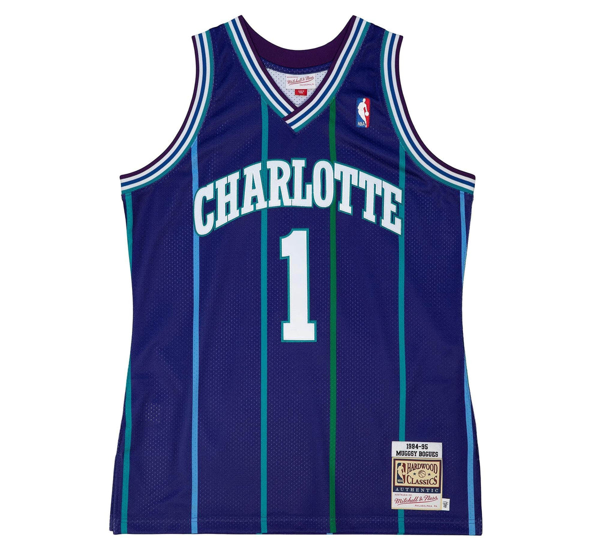 Authentic Muggsy Bogues Charlotte Hornets Alternate 1994-95 Jersey