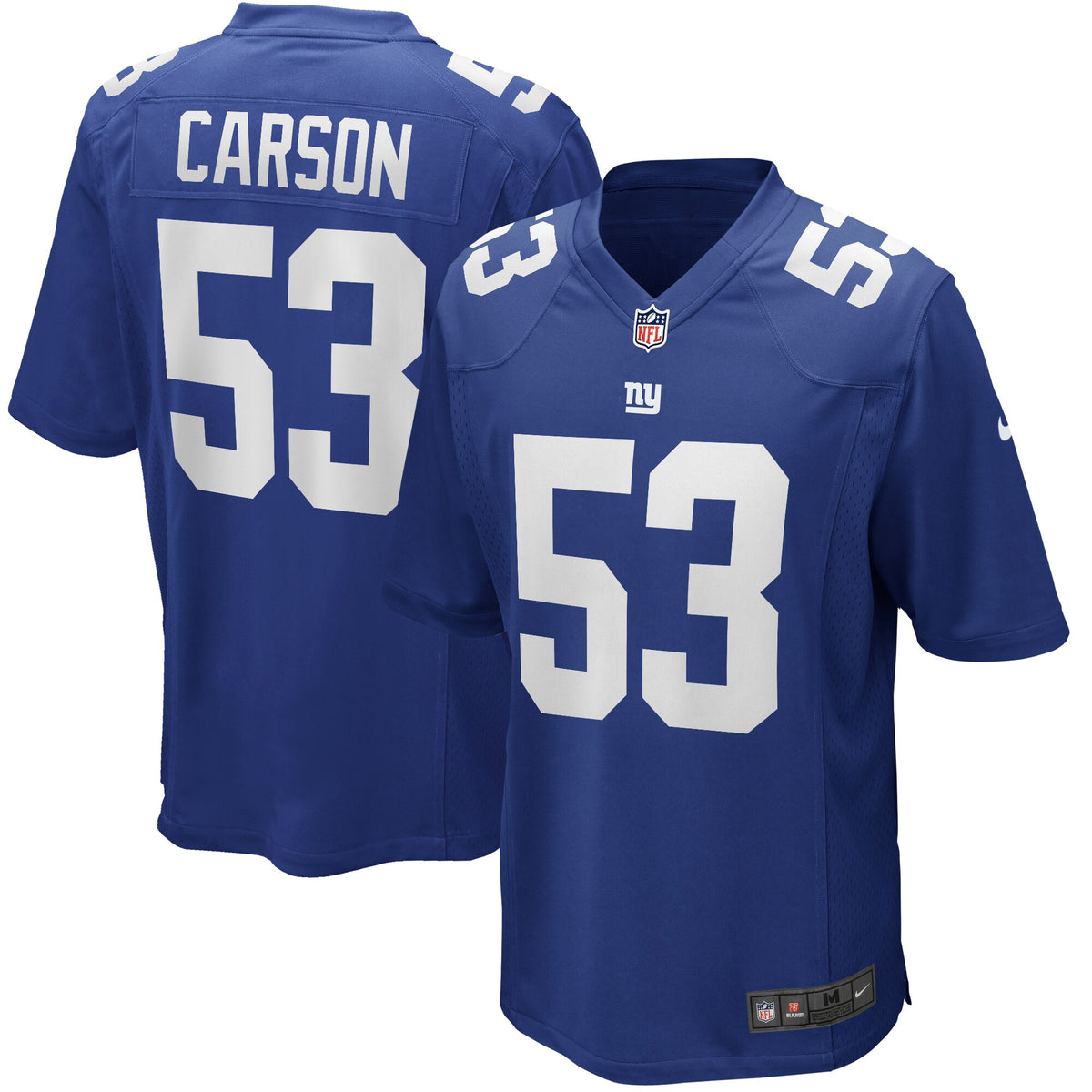 Harry Carson New York Giants Nike Game Retired Player Jersey Royal