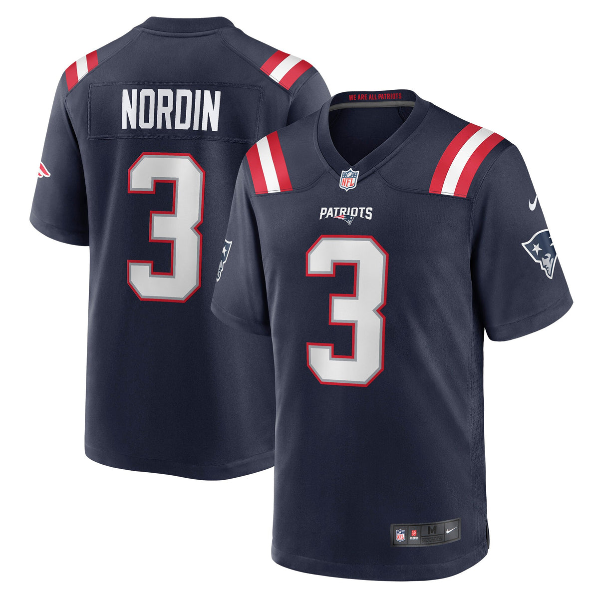 Quinn Nordin New England Patriots Nike Game Jersey   Navy