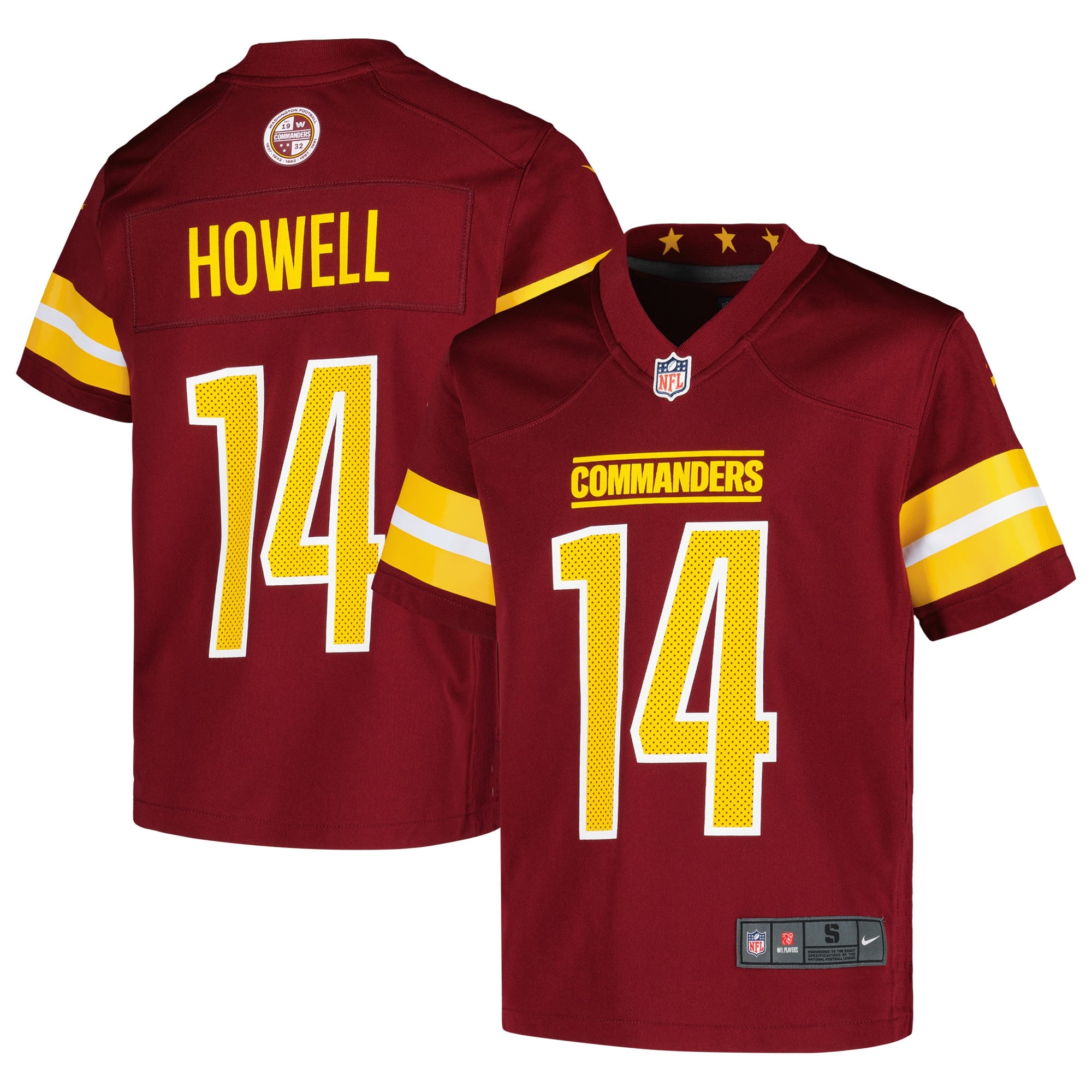 Sam Howell Washington Commanders Nike Youth Game Jersey   Burgundy