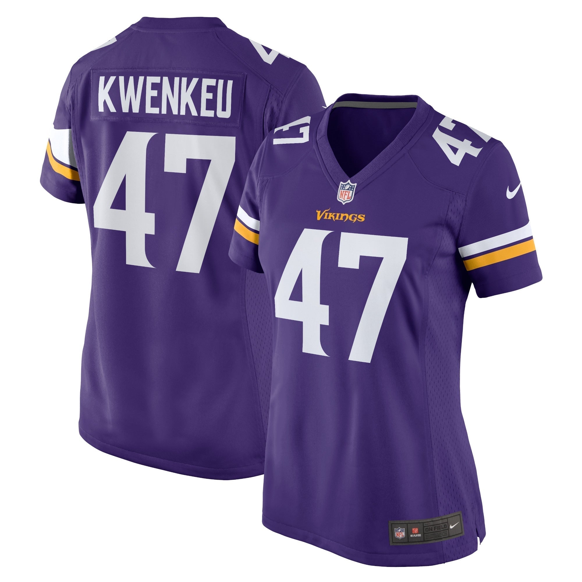 Women s Nike William Kwenkeu Purple Minnesota Vikings Home Game Player Jersey