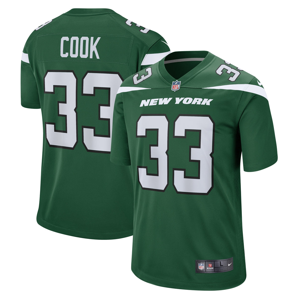 Dalvin Cook New York Jets Nike Game Player Jersey   Gotham Green