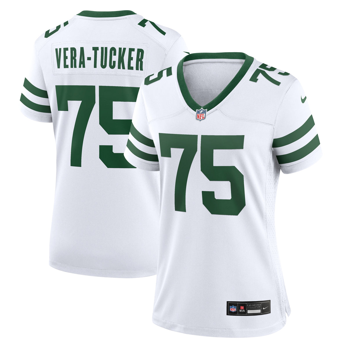 Alijah Vera-Tucker New York Jets Nike Women s Legacy Player Game Jersey   White