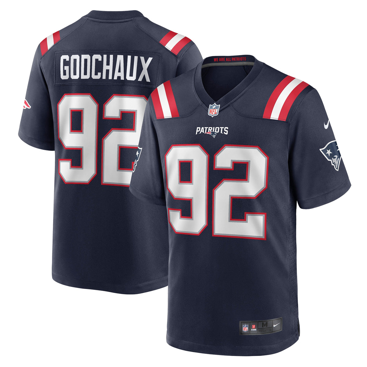 Davon Godchaux New England Patriots Nike Game Jersey   Navy