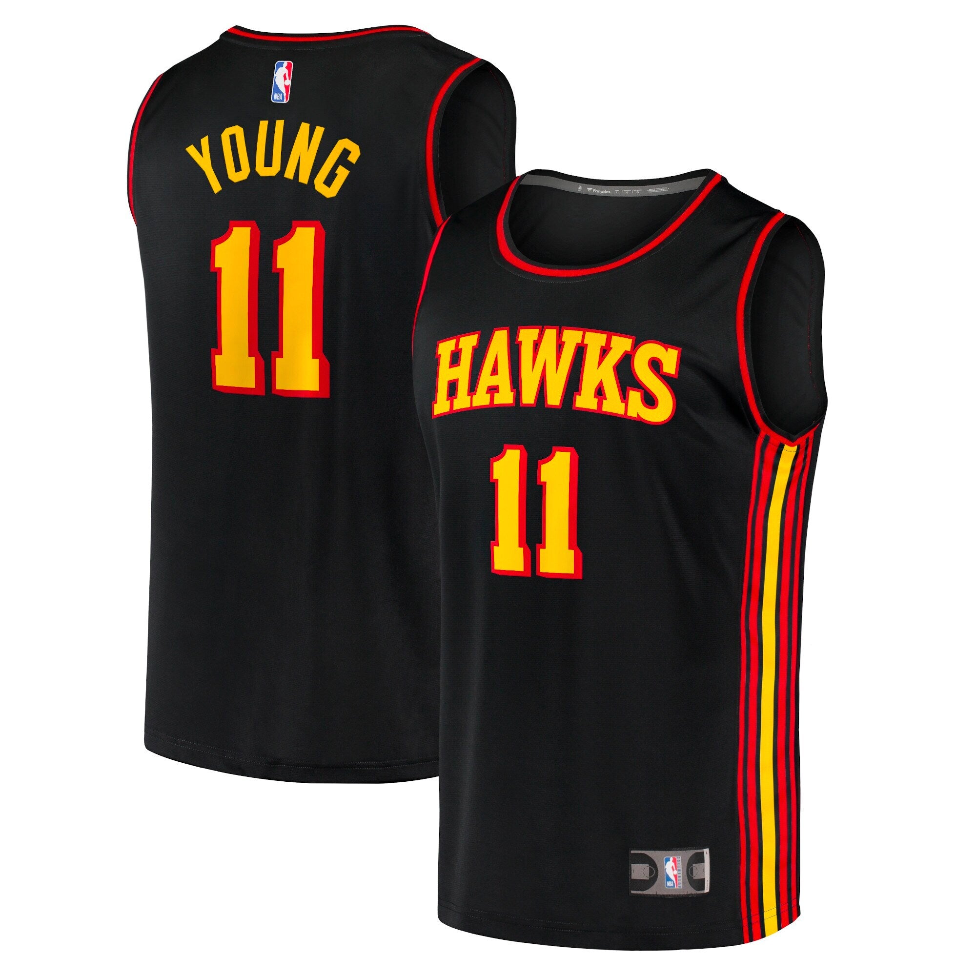 Trae Young Atlanta Hawks, NBA Jerseys Fanatics Branded Youth Player Jersey - Statement Edition - Black