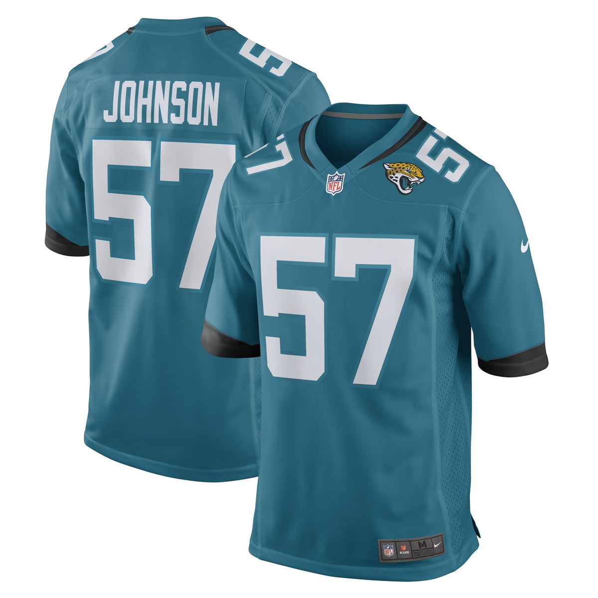 Caleb Johnson Jacksonville Jaguars Nike Game Player Jersey   Teal