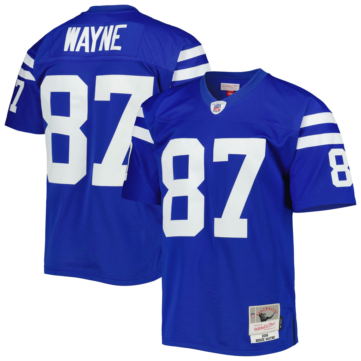 Reggie Wayne Indianapolis Colts Mitchell   Ness Legacy Replica Jersey   Royal
