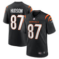 Men s Nike Tanner Hudson Black Cincinnati Bengals Home Game Player Jersey