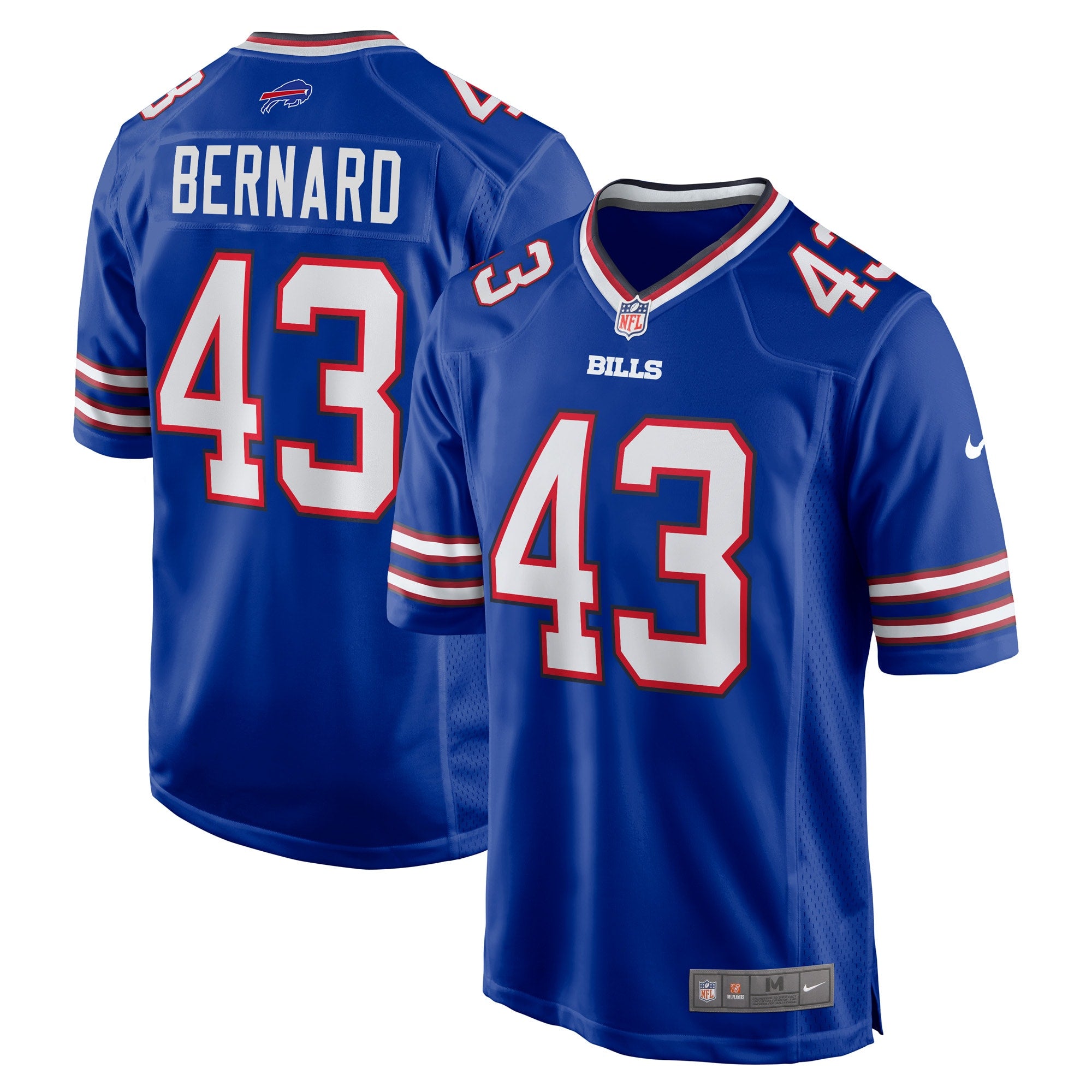 Terrel Bernard Buffalo Bills Nike Game Player Jersey   Royal