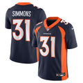 Justin Simmons Denver Broncos Nike  Vapor Untouchable Limited Jersey   Navy