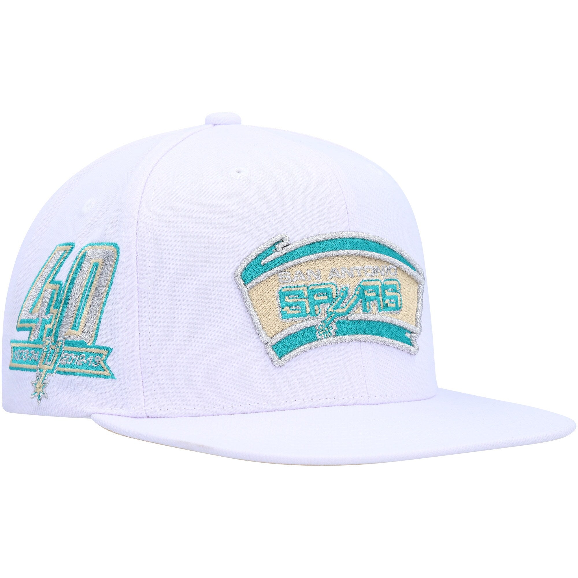 San Antonio Spurs Mitchell & Ness Hardwood Classics SOUL Snapback Hat - White