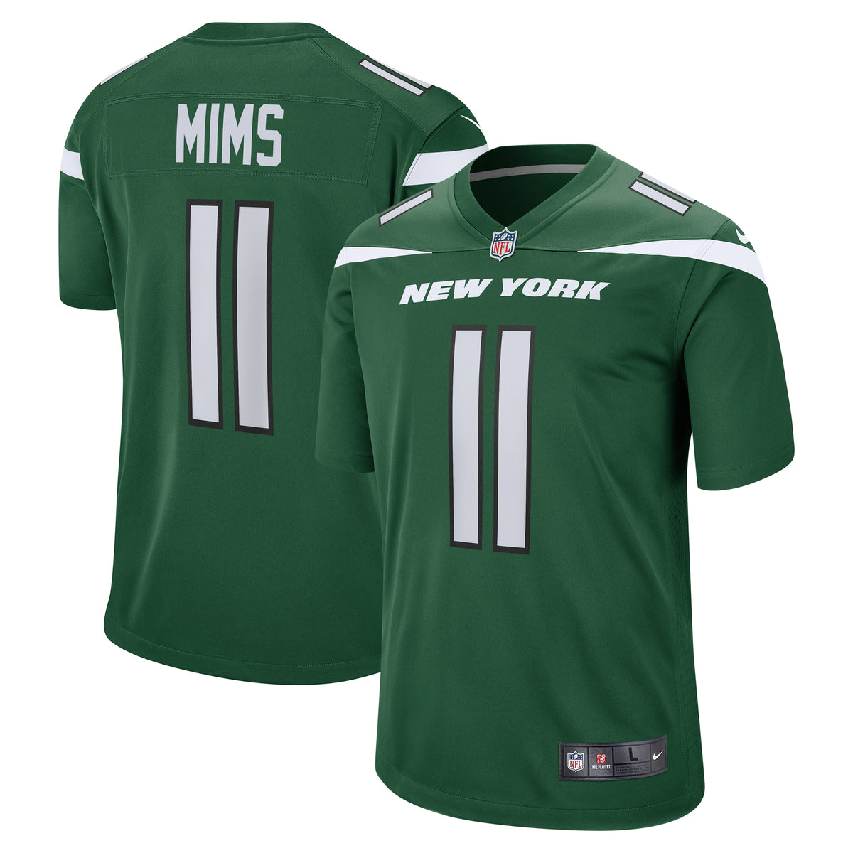 Denzel Mims New York Jets Nike Game Jersey   Gotham Green