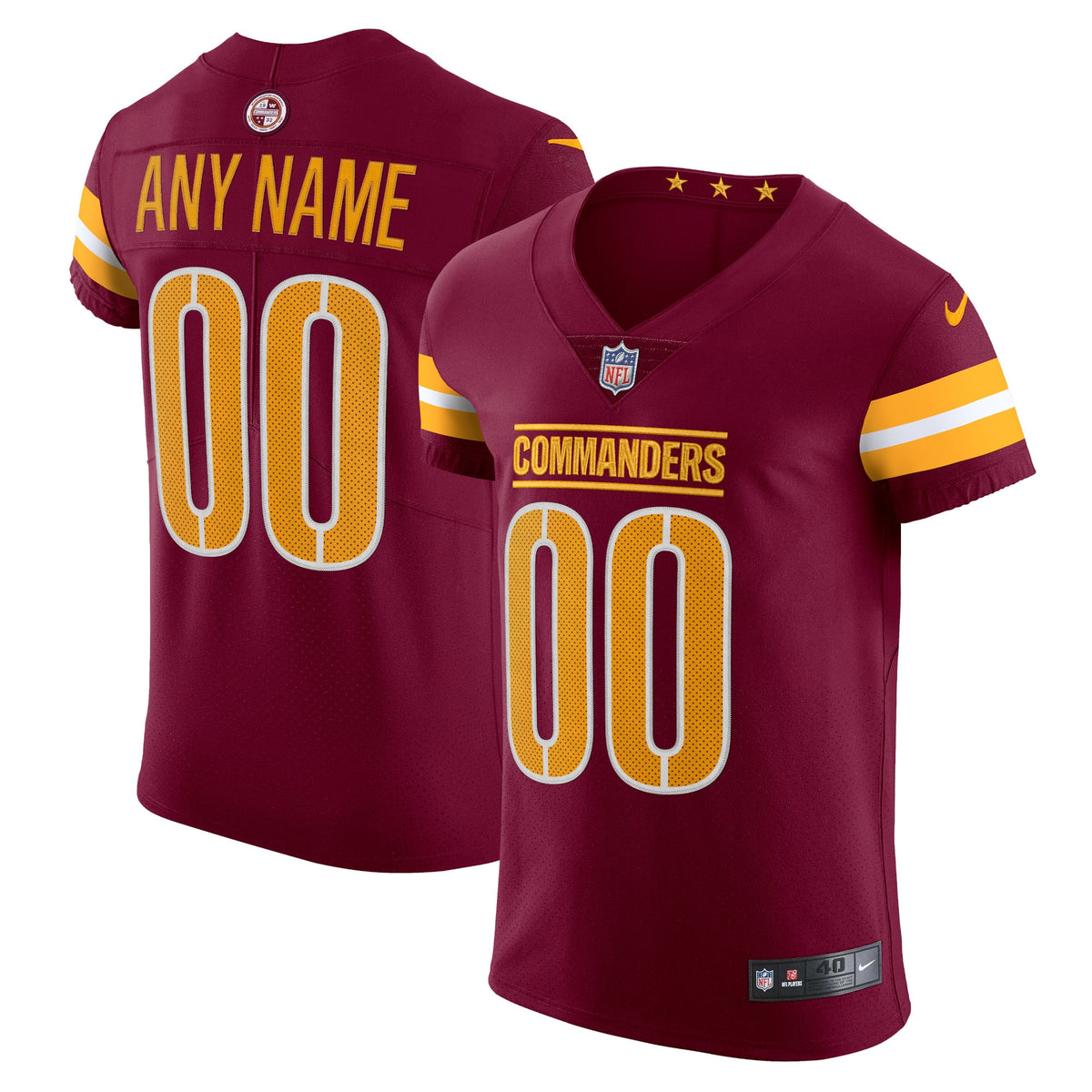 Washington Commanders Nike Vapor Untouchable Elite Custom Jersey   Burgundy