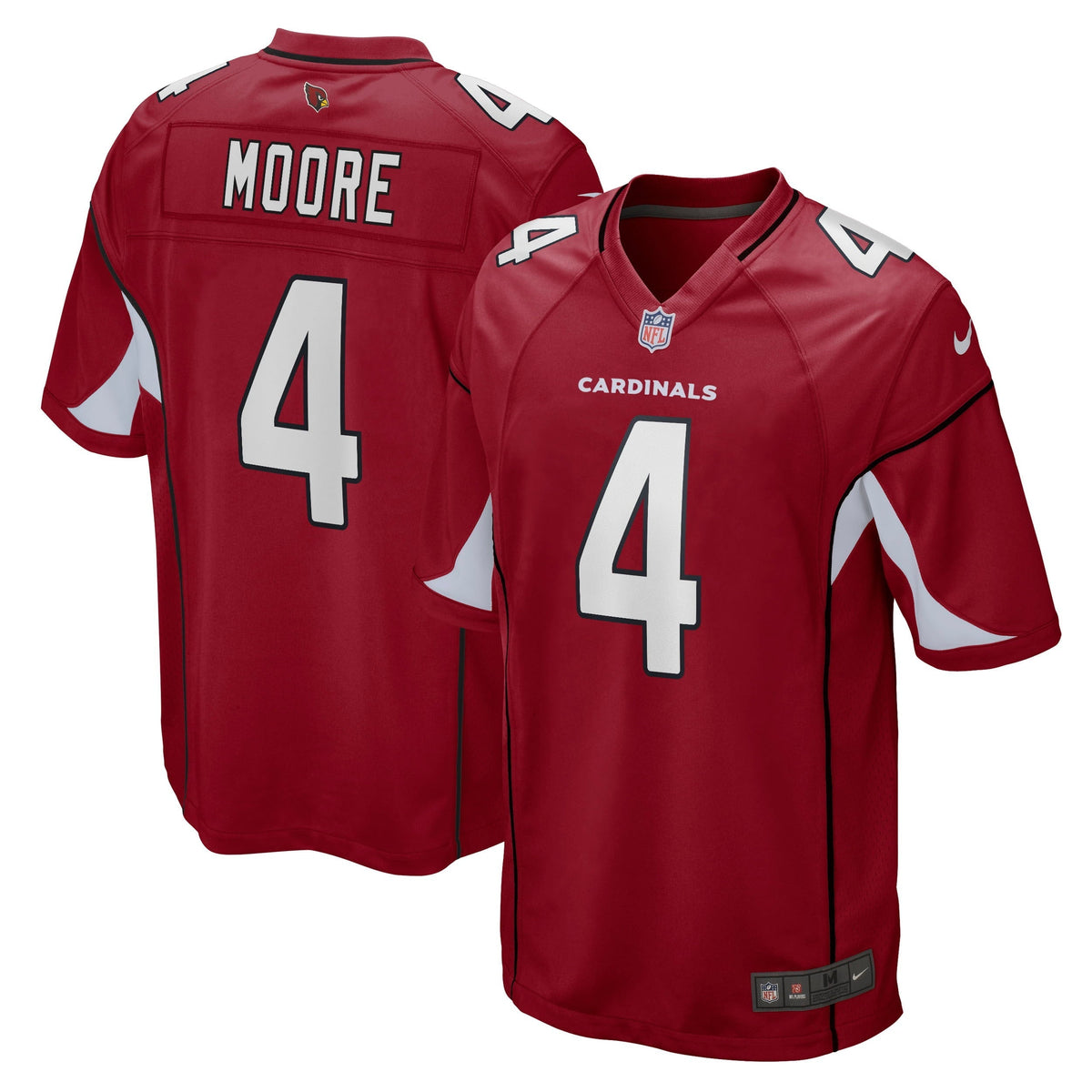 Men s Nike Rondale Moore Cardinal Arizona Cardinals Game Player Jersey