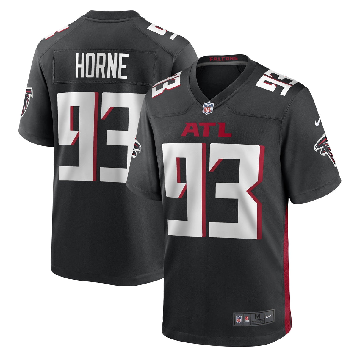 Men s Nike Black Atlanta Falcons Timmy Horne Game Player Jersey