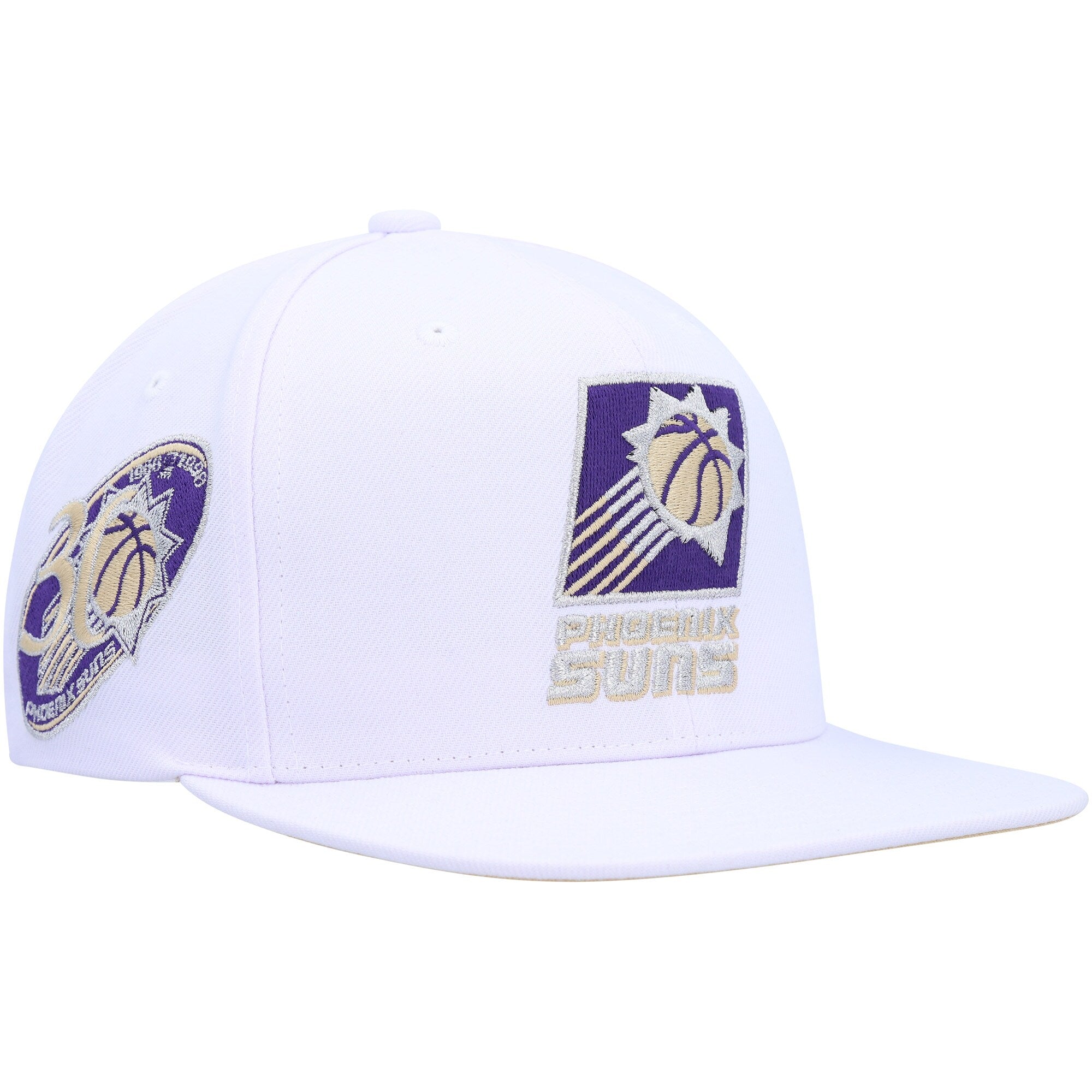 Phoenix Suns Mitchell & Ness Hardwood Classics SOUL Snapback Hat - White